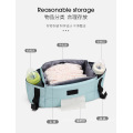 2021 New  Design Nylon Canvas Zipper Printed Baby Diaper Bag Mother Hand  Carry And Milk With Storage Stroller Bag